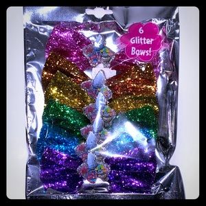 Trolls glitter bows